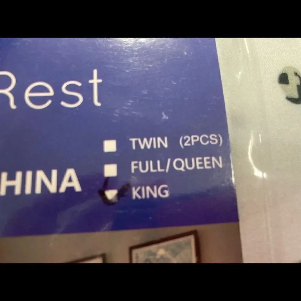 HypRest, Duvet Cover King 20X36    2 pieces New without tags‎